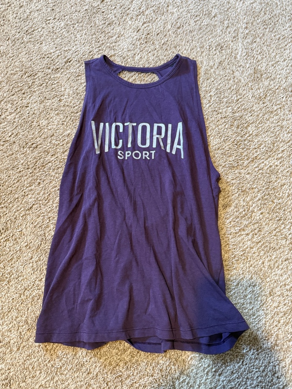 Victoria's Secret Purple Victoria Sport Muscle Tank